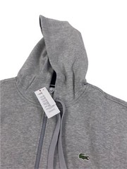 NEW Lacoste Sport Big & Tall Full Zip Fleece Mens Hoodie Jacket Gray SH1613 NWT