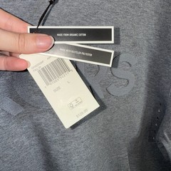 Michael Kors Men’s Modern-Fit Stretch Textured Logo Hoodie Gray large $128