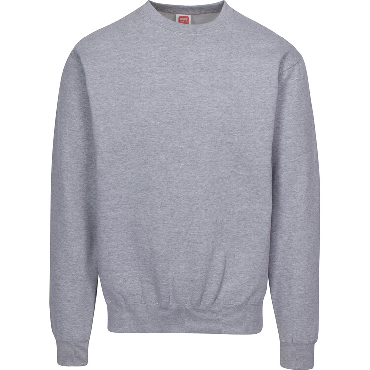 Men’s Heavyweight Crewneck Sweatshirt Cotton Long Sleeve Sweater Fleece Warm
