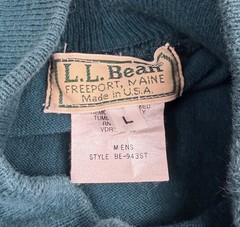 Vintage 80s LL Bean Striped Sweatshirt Pullover Mens Large Purple Red Green USA