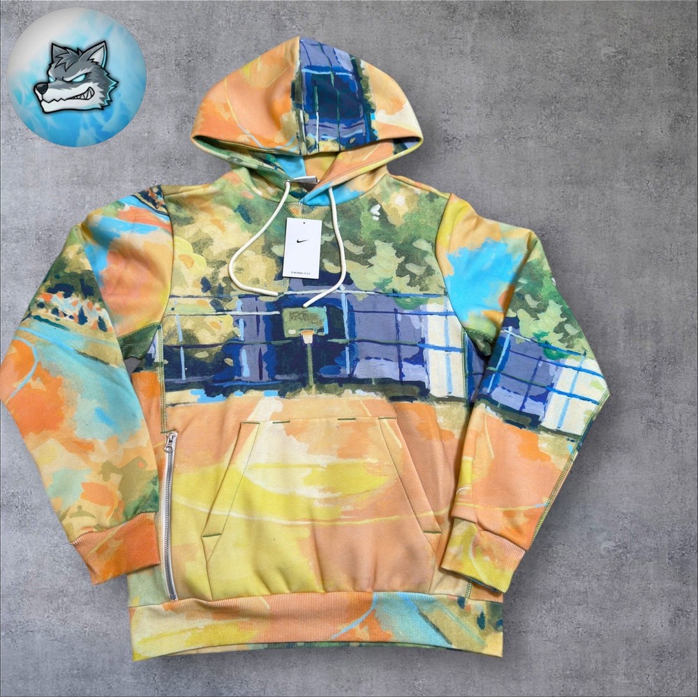 Nike Standard Issue Therma-FIT Hoodie Basketball Watercolor Men’s L HV3516-365