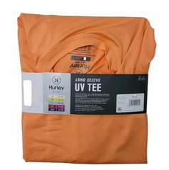 Hurley Men’s Sunny Side Hybrid Stretch Tagless UV T-Shirt Small Nectarine