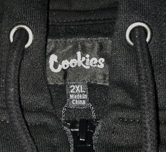 Cookies Highway Full Zip Hoodie Black 2XL NWT Graphic Streetwear CM244HFC05