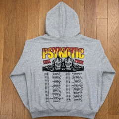 Osamason Psykotic Gray USA Tour Hoodie 2026 Merch 100% Cotton Official