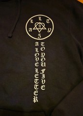 Trippie Redd Hoodie Mens-A Love Letter To You 5 Lunar Hooded Sweatshirt-Blk-Med