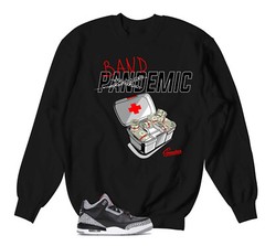 Sweatshirt To Match Jordan 3 Black Cement Outfits – Bandemic Sweater