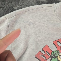 Marvel Comics Retro Avengers Sweatshirt Gray Pullover Graphic Sleeve Large L
