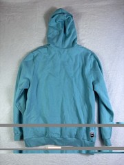 Puma Embroidered Print Logo Performance Hoodie Mens Large Aqua Blue XXL