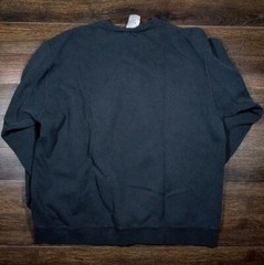Vintage 90s Nike Swoosh Crewneck Black Sz XL Silver Tag Travis Scott