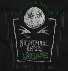 Funny Marijuana Nightmare Before Weedmas Hoodie Hooded Sweatshirt Men Women