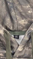 Men’s Camouflage Pullover Hoodie Green Brown Hunting Camo Fleece Size XL