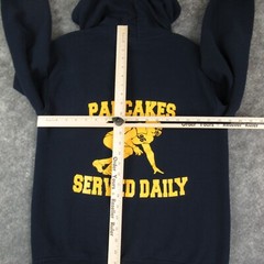 Gildan Hoodie Mens Small Blue Heavy Blend Pullover Football Pocket Activewear