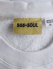 TRIPPLE 5 SOUL 555 SOUL CREWNECK SWEATSHIRT CREAM SIZE XL