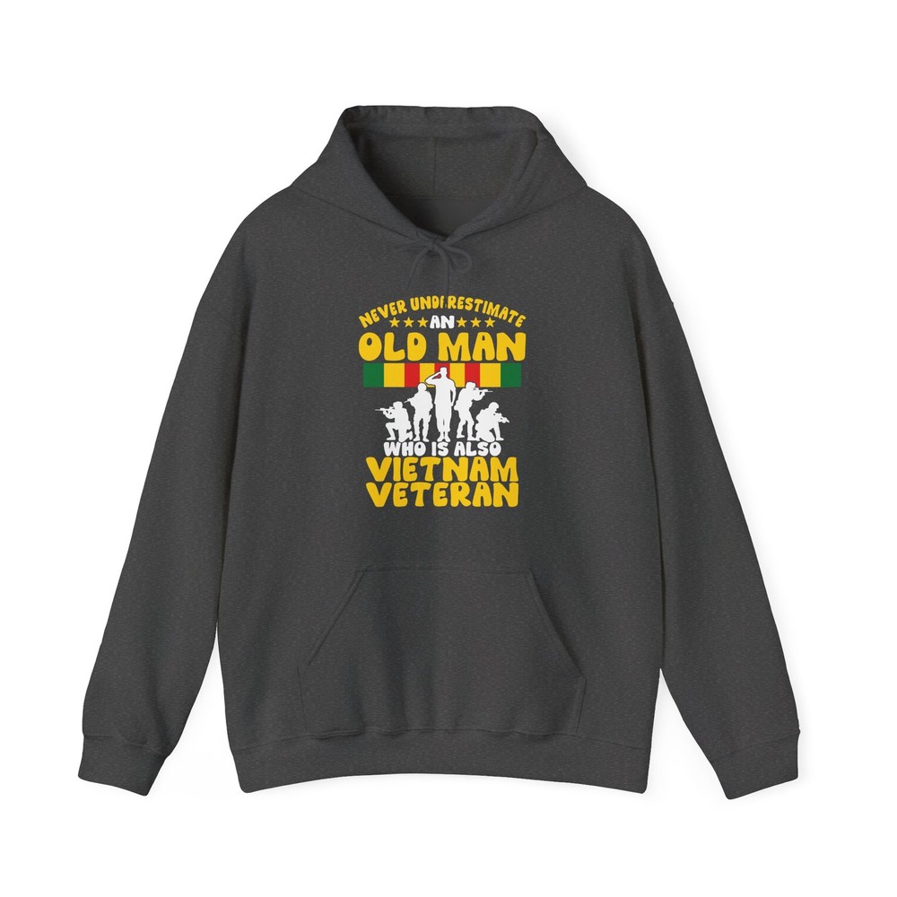 Veteran Hoodie Never Underestimate an Old Man Who Is Also Vietnam Veteran Hoodie