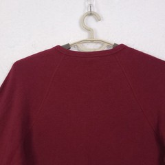 G Star Raw Pullover Crew Shirt Burgundy Large Organic Cotton Sustainable Preppy