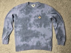 VISSLA Crewneck Sweatshirt Size Large Tie Dye Color Blue Pullover Pre-owned