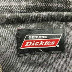 Dickies Hooded Plaid Flannel Jacket Mens Medium Gray Fleece Lined Snap Close