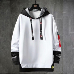 Multi-Color Korean Style Pullover Hoodie College Style Casual Cotton For Men