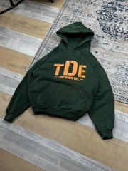 RARE Top Dawg Ent TDE Hip Hop Heavyweight Baggy Hoodie Size M