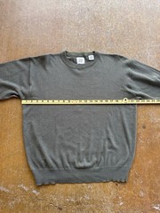 VTG The GAP Rayon Cotton Blend Crewneck Sweater Preppy Collegiate Olive Green (S