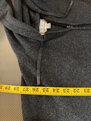 Modern Ambition Men’s Full Zip Hoodie Sweater, Dark Gray, Size XXL