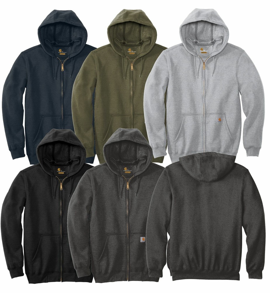 Carhartt Men’s Midweight Full Zip Hoodie Workwear NWT 2020