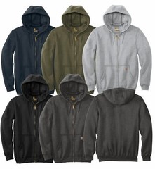 Carhartt Men’s Midweight Full Zip Hoodie Workwear NWT 2020
