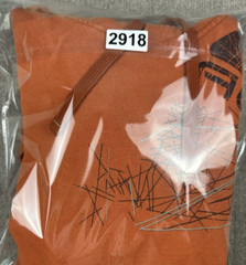 Vintage Nike ACG Hoodie Mens Medium Orange Performance Chest Logo Sweatshirt Y2K