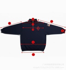 New Y2K Retro Quarterzip Pullover Hoodie JEE Embroidery Pattern Sweatshirt Top