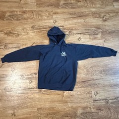 Vintage Hanes Printpro Rim Nordic Ski Resort Navy Blue Hoodie Sweatshirt Size M