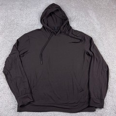 Comfrt Hoodie Mens Large Brown Pullover Oversized Baggy Hooded Stretch Comfort