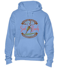 SURFING FANATIC HOODY HOODIE COOL SURFER DESIGN SUMMER HOLIDAY CLOTHING TOP