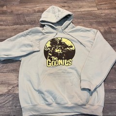 The Goonies Ripple Junction Graphic Hoodie Tan Sand Large 80s Movie Sweatshirt