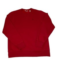 IZOD Performx Mens Red Pullover Sweatshirt M Made In Kenya Crewneck
