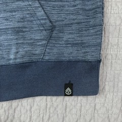 Surplus Hoodie Men 2XL Blue Full Zip Fleece Drawstring Hood Kangaroo Pockets
