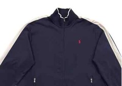 Polo Ralph Lauren Pony Holiday Mockneck Classic Soft Sweatshirt Track Jacket XXL