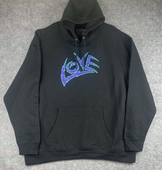 Mens Hoodie Size 3XL Sweatshirt Black Blue Purple L.O.V.E Kodak New With Tags