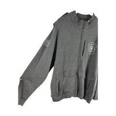 Seventh Letter Will Rise Dynasty Full Zip Sweatshirt Mens 2XL Gray Streetwear