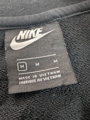 Nike Black 1/4 Zip Sweatshirt Medium Gold Logo Pullover Made in Vietnam