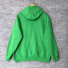 John Deere Mens Green Quarter Zip Hoodie Embroidered Logo Sweatshirt XL Farmcore