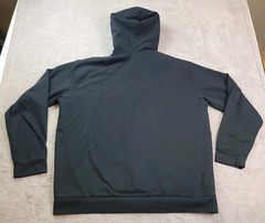 Eddie Bauer Sherpa Lined Hoodie Mens Large Black Full Zip Jacket Outdoor Pockets