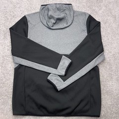 MAGELLAN Outdoors Men’s Large 1/2 Zip Pullover Hoodie Classic Fit Black Gray NEW
