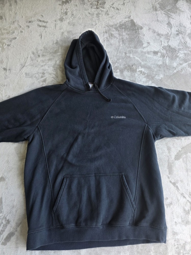 Columbia Men’s Hoodie XL Black Pullover Sweatshirt Fleece Pocket Outdoor
