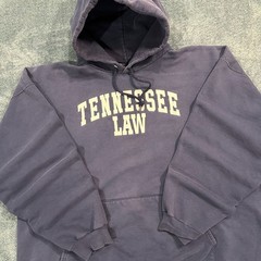 Vintage Y2K Tennessee Law Hanes Navy Blue Graphic Hoodie Size XXL