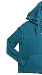 Hurley Men’s Green Hoodie Waffle Knit Sweatshirt Pullover Hooded (S01)