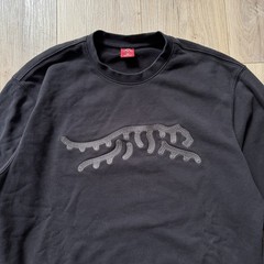 SUN DAY RED Black/Gray Icon Stitch Tiger Luar Logo Crewneck Sweatshirt Mens M