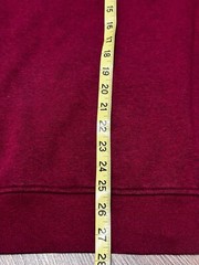 Izod Mens Pullover Casual Long Sleeve Sweatshirt Style Deep Red Shirt LOGO Sz XL