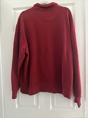 IZOD Mens XXL Red 1/4 Zip Pullover Sweatshirt Exclusive Decoration – Bangladesh!