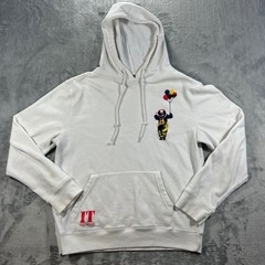 IT The Movie Pennywise Hoodie Small White Warner Bros Horror Clown Graphic 90s