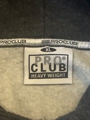 Pro Club Heavyweight Hoodie Men’s XL Fleece Lined Gray Stitched San Diego Logo
